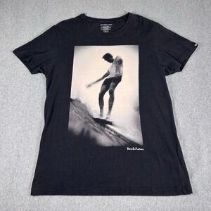 Deus Ex Machina Mens Shirt Large Black White Short‎ Sleeve Graphic Surf RARE